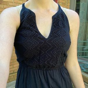 Old Navy black maxi dress beautiful details
